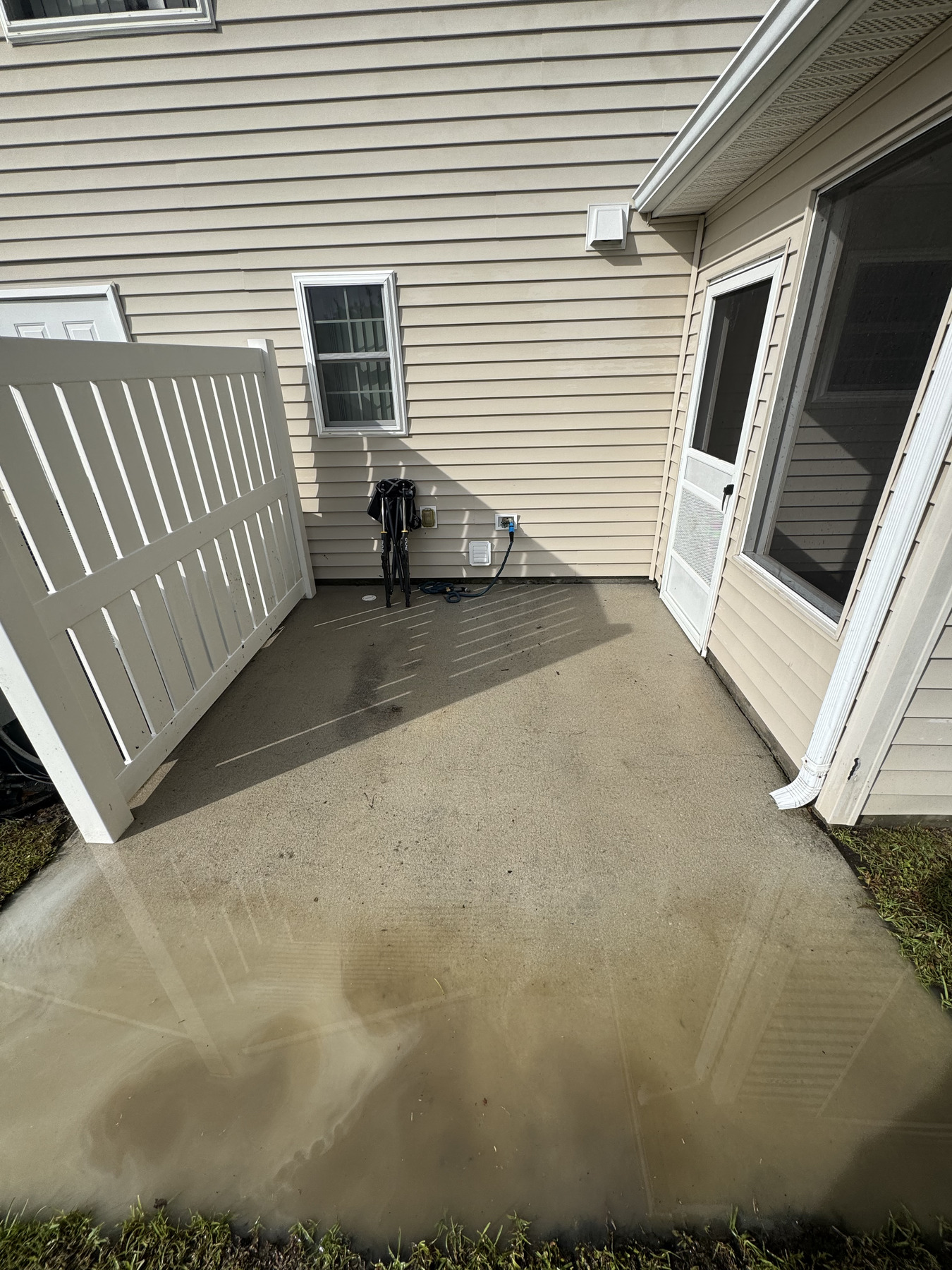 Patio after